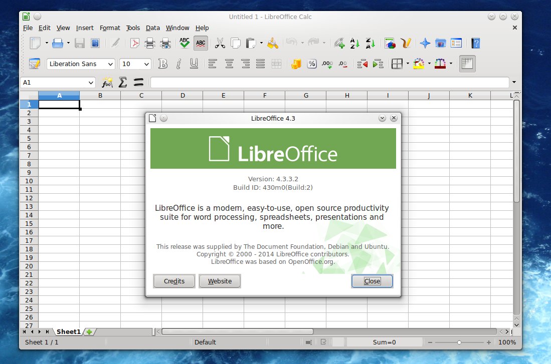 in libreoffice calc is the presentation application